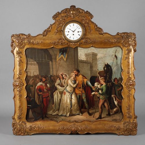 Null 
Horloge à images Vienne
vers 1860, marqué sur le cadran Jakob Weber Vienne&hellip;