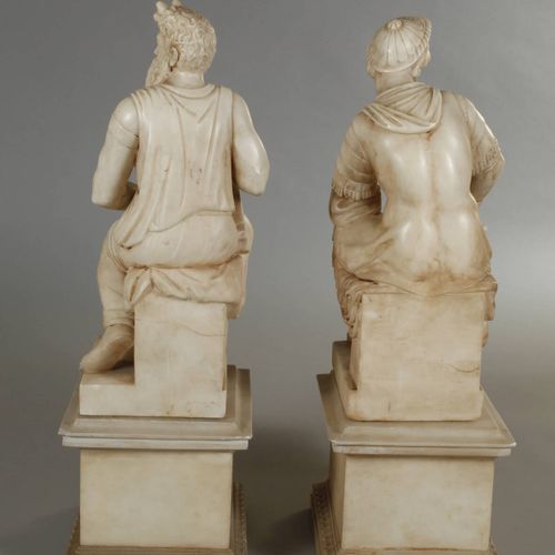 Null 
Pair of antique receptions
around 1900, unsigned, alabaster, one reception&hellip;