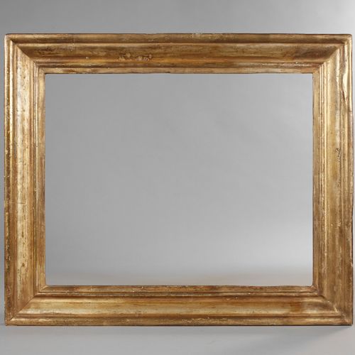 Null 
Gilded frame
Mid 19th century, ca. 8 cm wide rising wooden frame, stuccoed&hellip;