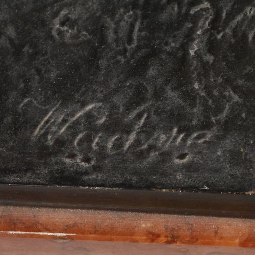 Null 
Heinrich Waderé, chevalier
vers 1900, signé "Waderé" sur la plinthe, bronz&hellip;