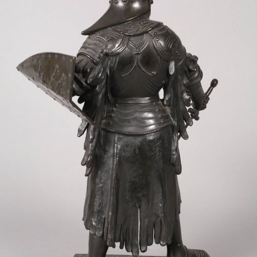 Null 
Heinrich Waderé, chevalier
vers 1900, signé "Waderé" sur la plinthe, bronz&hellip;