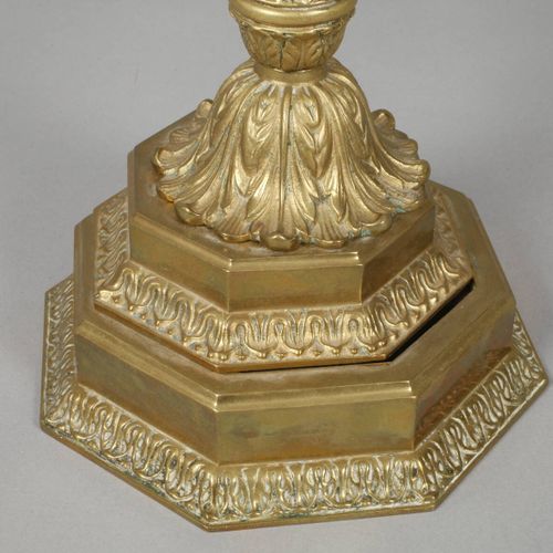 Null 
Judaica menorah candlestick
around 1890, cast bronze, screwed in several p&hellip;