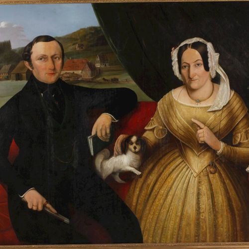 Null 
Johannes G. M. Stolle, Biedermeier couple
Depiction of a wealthy couple si&hellip;