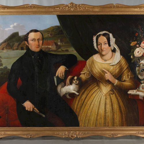 Null 
Johannes G. M. Stolle, Biedermeier couple
Depiction of a wealthy couple si&hellip;