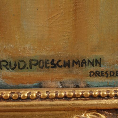 Null 
Rudolf Poeschmann, "Allo specchio
Veduta di un interno soleggiato e signor&hellip;