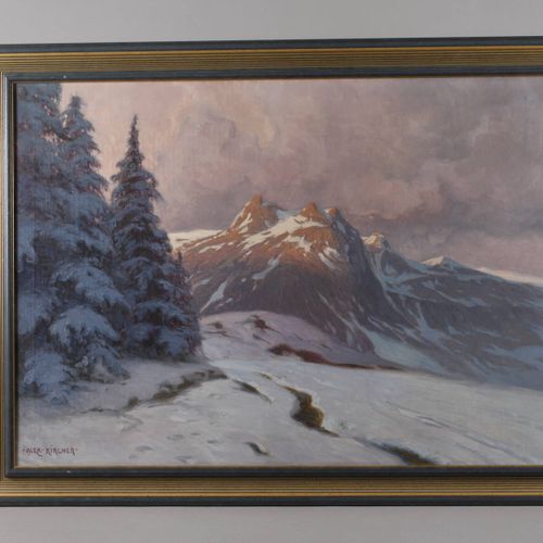 Null 
Alexander Kircher, Paysage alpin hivernal
Vue passant devant des épicéas e&hellip;