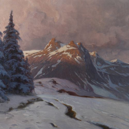Null 
Alexander Kircher, Paysage alpin hivernal
Vue passant devant des épicéas e&hellip;