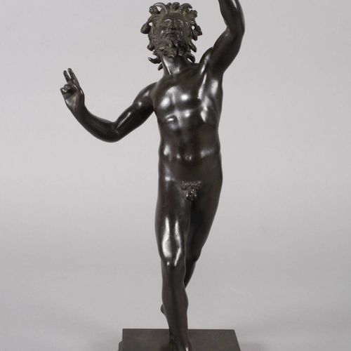 Null 
接待古代的舞俑
19世纪末，铸造厂签名：Fond. (eria) G. (iorgio) Sommer Napoli，青铜深色斑驳，在庞贝城被维苏威&hellip;