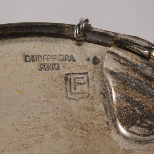 Null 
Silver lidded box as a drum
stamped city mark Porto (after 1938) with fine&hellip;