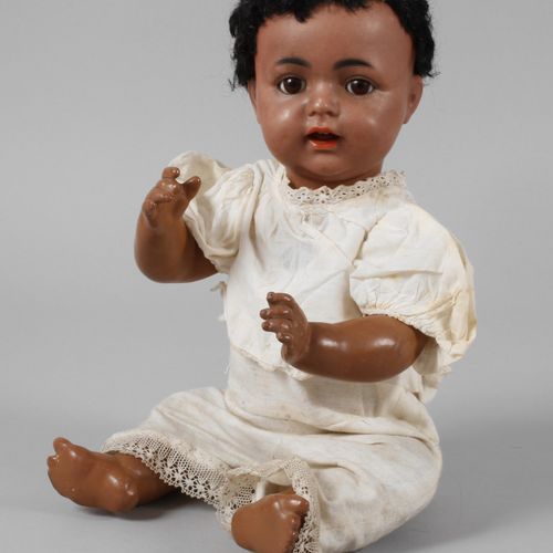 Null 
Kämmer & Reinhardt porcelain head doll 
brown toned character baby as a so&hellip;