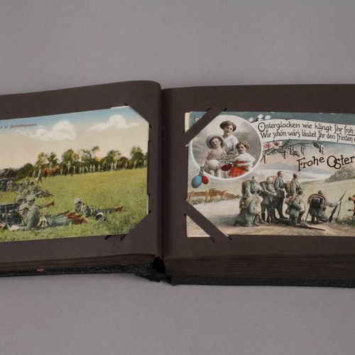 Null 
Album de cartes postales de la 1ère Guerre mondiale
env. 100 cartes postal&hellip;