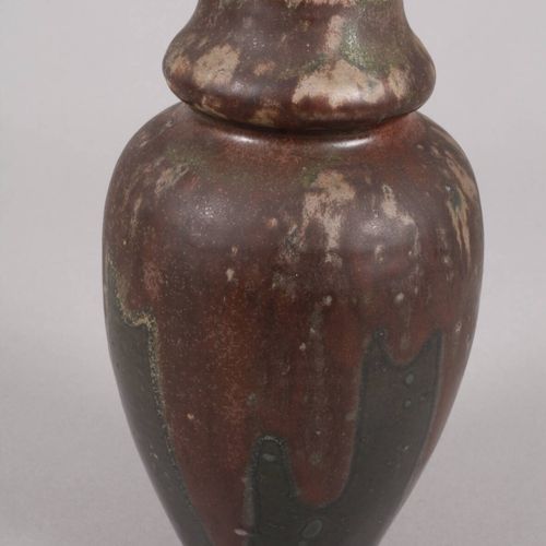 Null 
France deux vases en émail courant
vers 1910, l'un signé Charles Greber, g&hellip;