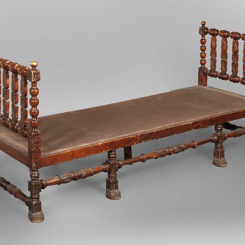 Null 
Frame of an upholstered bench
1st half of the 19th century, made of solid &hellip;