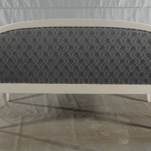Null 
Upholstered bench art nouveau
around 1910, white lacquered beech frame, co&hellip;