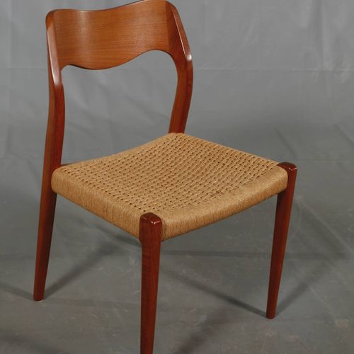 Null 
Huit chaises Niels O. Möller
Danemark, années 1960, modèle n° 71, produit &hellip;