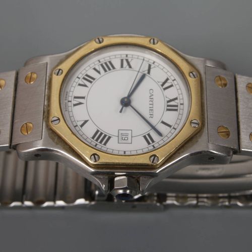 Null 
Cartier, orologio da polso da donna Santos Ronde Octagon.
1990 circa, acci&hellip;