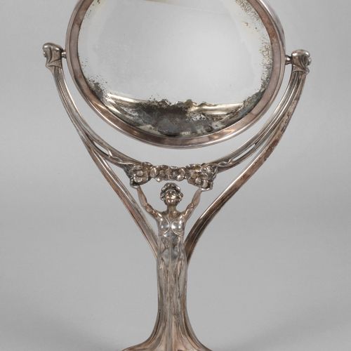 Null 
Specchio da tavolo figurato WMF Geislingen
1900 circa, marchio a timbro B &hellip;