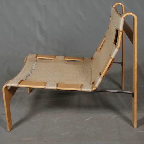 Null 
Lounge chair plywood
probably Denmark, 1960s, frame of bent laminated beec&hellip;