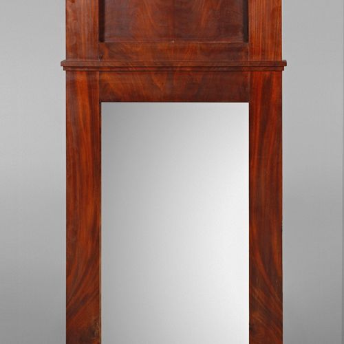 Null 
Wall mirror Biedermeier
around 1830, front in mahogany, the sides in walnu&hellip;