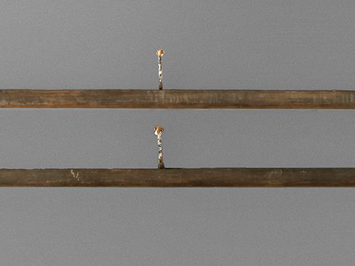 Null 
Pair of handrails
around 1890, turned beech wood, with ball finials and wa&hellip;