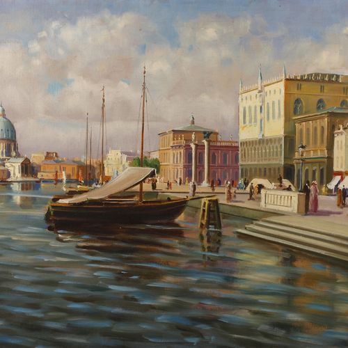 Null 
Vue de Venise 
Vue du Grand Canal, passant devant le Palais des Doges, sur&hellip;