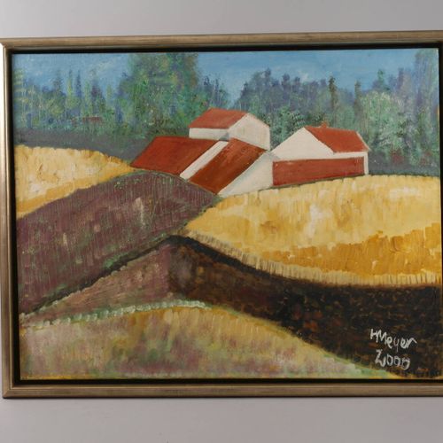 Null 
H. Meier, paisaje de verano
Granja con tejados rojos detrás de campos y pr&hellip;