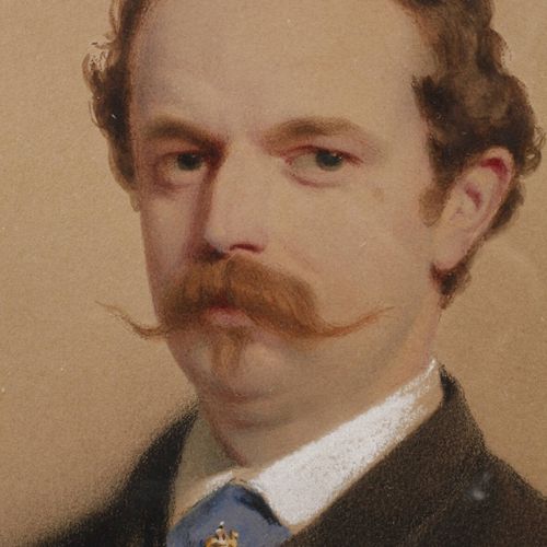 Null 
J.舒伯特，《一个绅士的肖像》（Portrait of a Gentleman
炭笔和粉彩画，画的是一位穿着优雅的绅士，带着手杖和高帽，看向观众，右&hellip;
