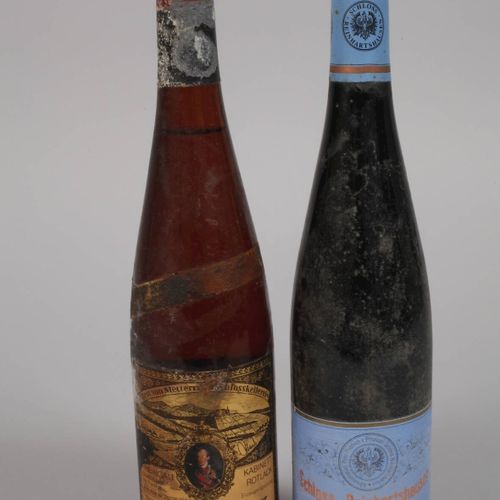Null 
葡萄酒品种
法国和德国，20瓶，包括三瓶红葡萄酒Chateau Nenin, Bordeaux 1975；Assmannshäuser Höllen&hellip;