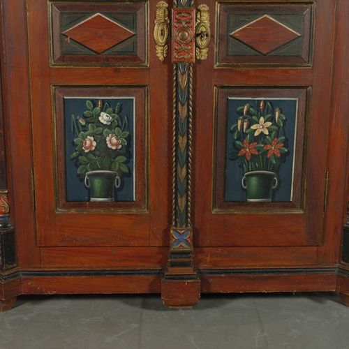 Null Magnifique armoire paysanne
vers 1800, en bois de conifère massif, coloré, &hellip;