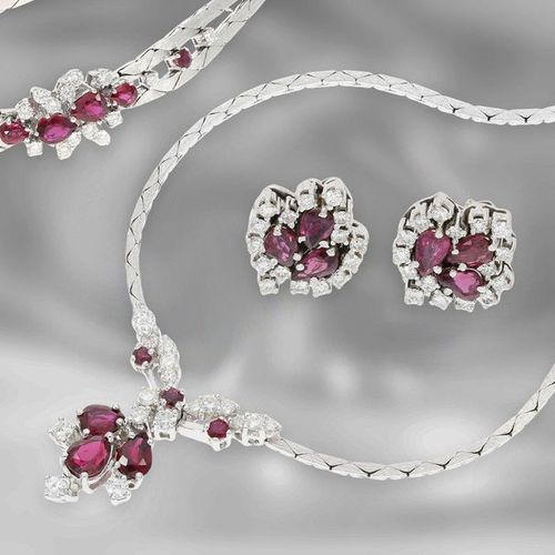 Null Necklace/necklace/ear jewelry/bracelet: fine white gold vintage jewelry set&hellip;