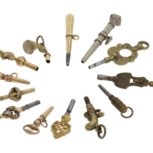 Null Watch keys: large collection of rare verge watch keys, ca. 1750-1820, inclu&hellip;