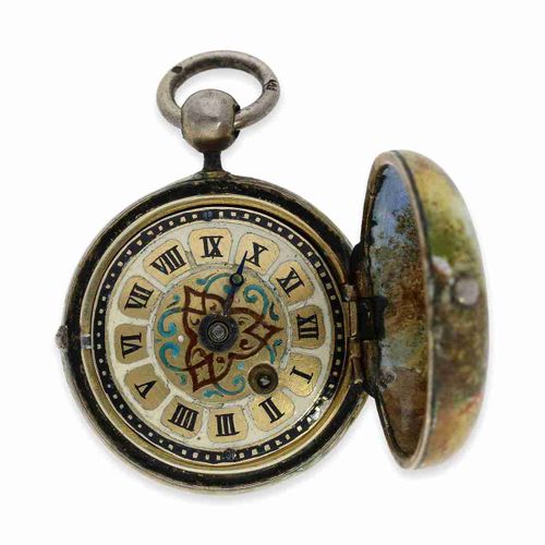Null Reloj colgante: reloj colgante en miniatura de esmalte con 4 cuadros, proba&hellip;