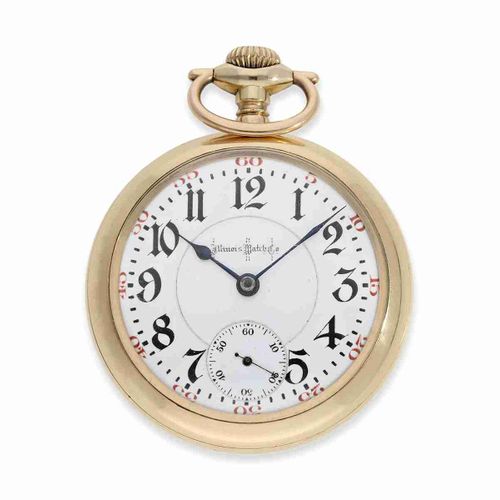 Null Reloj de bolsillo: rarísimo reloj ferroviario de Illinois, modelo superior &hellip;