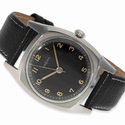Null Montre-bracelet : rare grande montre de pilote Lemania " Majetek Czech Air &hellip;