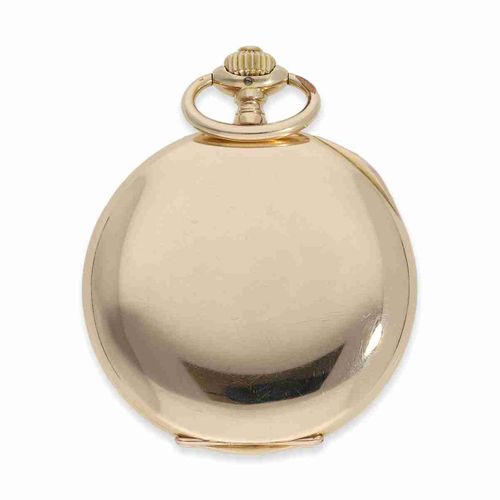 Null Orologio da tasca: orologio con cassa da caccia in oro Glashütte, Deutsche &hellip;