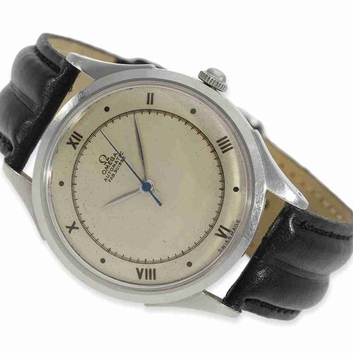 Null Armbanduhr: sehr schöne und sehr frühe Omega Automatik mit Zentralsekunde, &hellip;