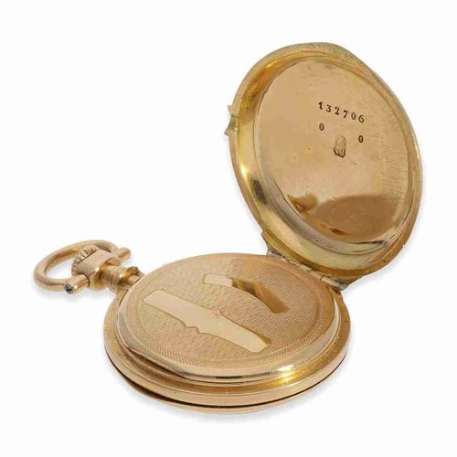 Null Taschenuhr: Miniatur-Louis-XV-Damenuhr aus Gold und Email, Vacheron & Cie. &hellip;