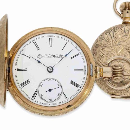 Null Orologio da tasca: eccezionalmente pesante oro americano Art Nouveau splend&hellip;