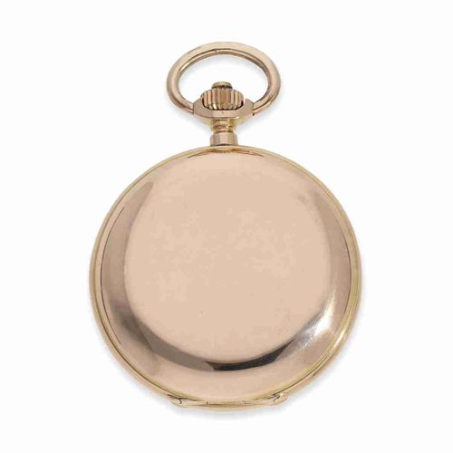 Null Pocket watch: heavy high-quality Swiss pivoted detent chronometer, ca. 1900&hellip;