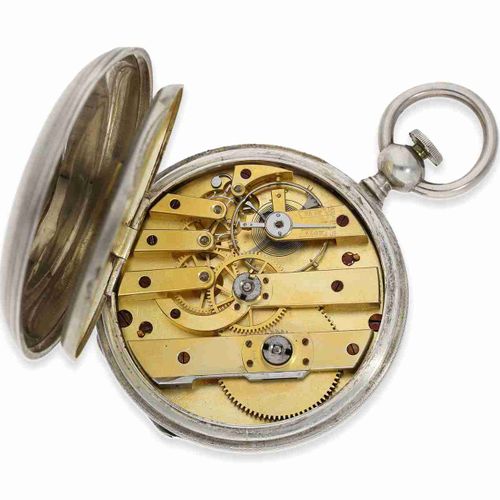 Null Pocket watch: extremely unusual American hunting case watch with special wi&hellip;