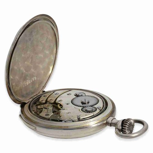 Null Reloj de bolsillo: reloj de bolsillo de plata casi nuevo con mecanismo de s&hellip;