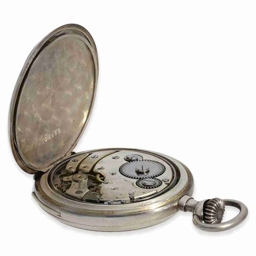 Null Pocket watch: nearly like new silver pocket watch with striking mechanism, &hellip;