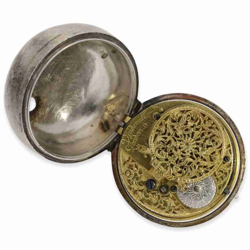 Null Pocket watch: early English pocket watch, ca. 1700, signed Vindemill (attri&hellip;