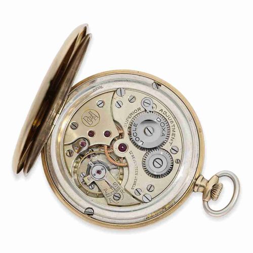 Null Pocket watch: elegant thin Art Déco dress watch with pinstripe decoration, &hellip;