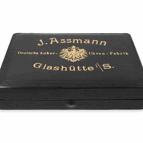 Null 怀表：精美的格拉苏蒂精密怀表，带原包装盒，Julius Assmann Glashütte No.21009，约1915。

约。直径51毫米，重约1&hellip;