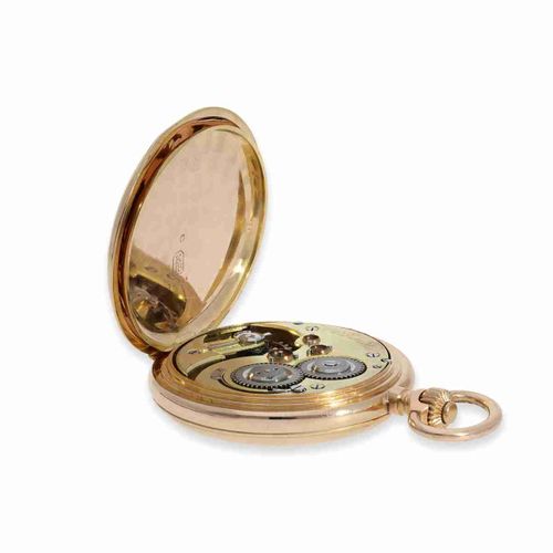 Null Pocket watch: heavy high-quality Swiss pivoted detent chronometer, ca. 1900&hellip;