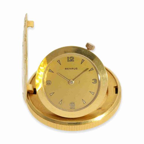 Null Orologio da tasca: raro orologio a moneta in oro 18 carati, marca Benrus, d&hellip;