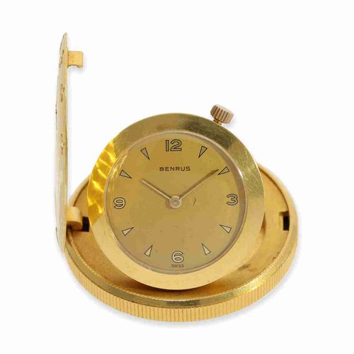 Null Orologio da tasca: raro orologio a moneta in oro 18 carati, marca Benrus, d&hellip;