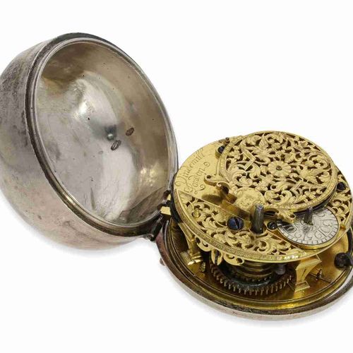 Null Pocket watch: early English pocket watch, ca. 1700, signed Vindemill (attri&hellip;