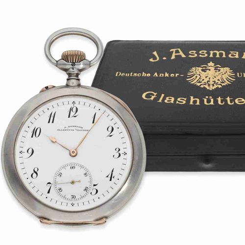 Null Montre de poche : belle montre de poche de précision Glashütte avec boîte d&hellip;